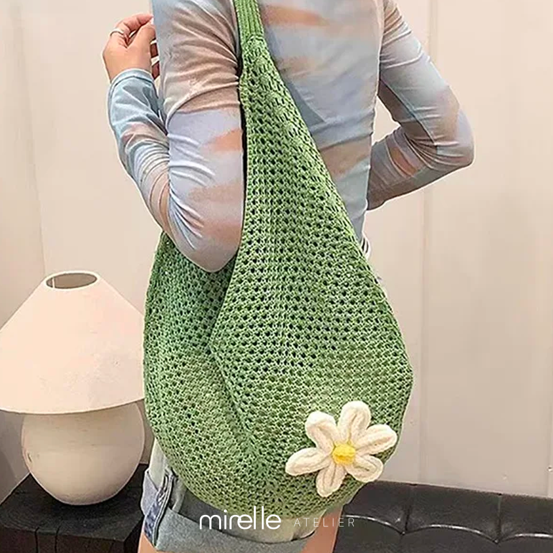 Zéphira – Artistic Weave Canvas Beach Tote Bag