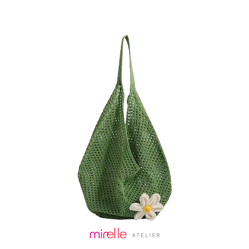 Zéphira – Artistic Weave Canvas Beach Tote Bag