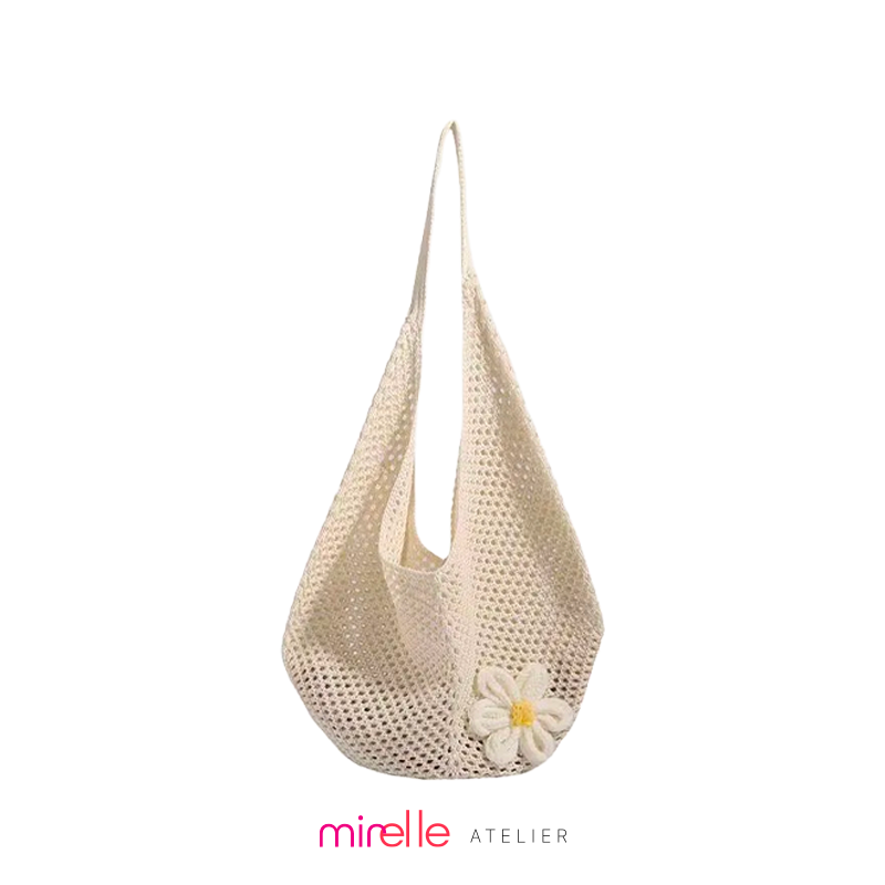 Zéphira – Artistic Weave Canvas Beach Tote Bag