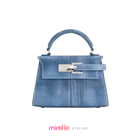 Sylvie – Trapezoidal Leather Day Clutch