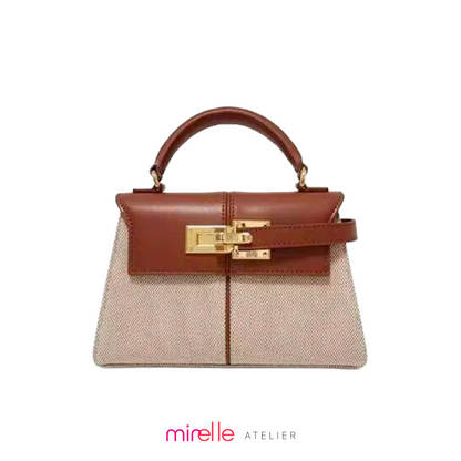 Sylvie – Trapezoidal Leather Day Clutch