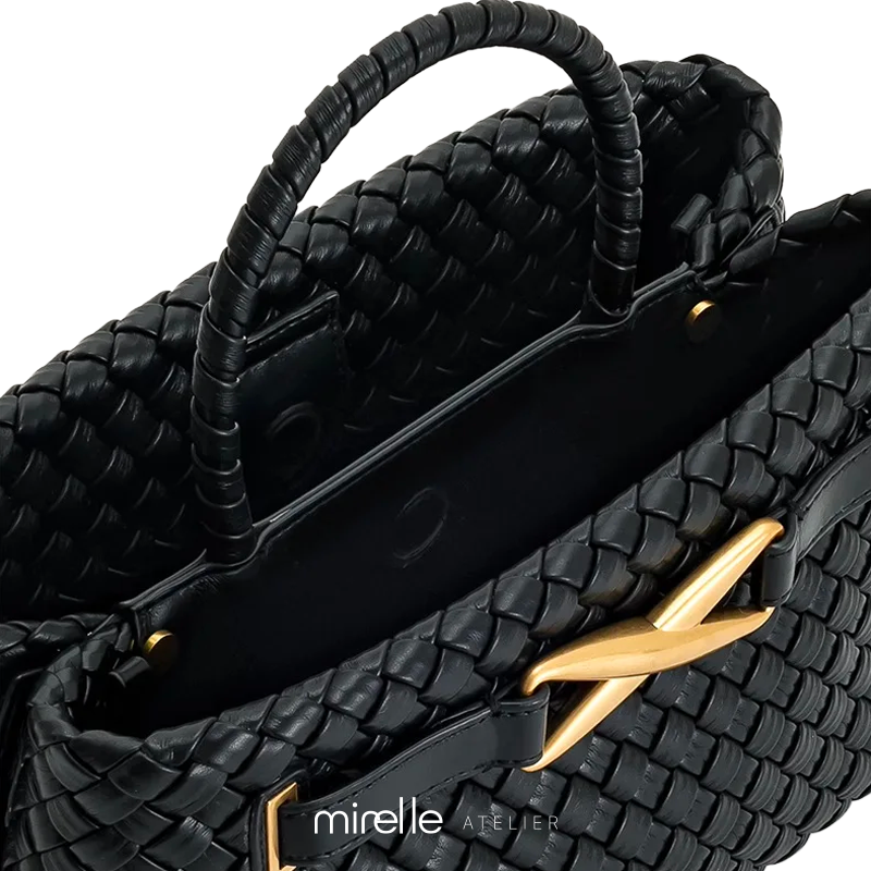 Éloïse – Woven Handbag with Top Handle