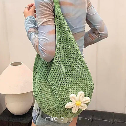 Zéphira – Artistic Weave Canvas Beach Tote Bag