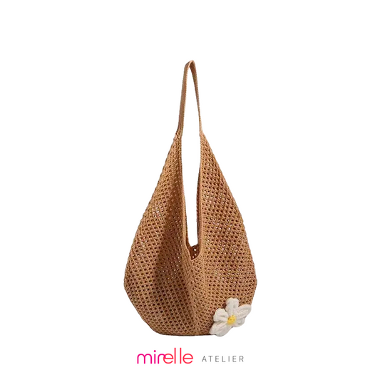 Zéphira – Artistic Weave Canvas Beach Tote Bag