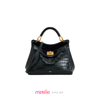 Lucia – Lock Luxe Crossbody Tote